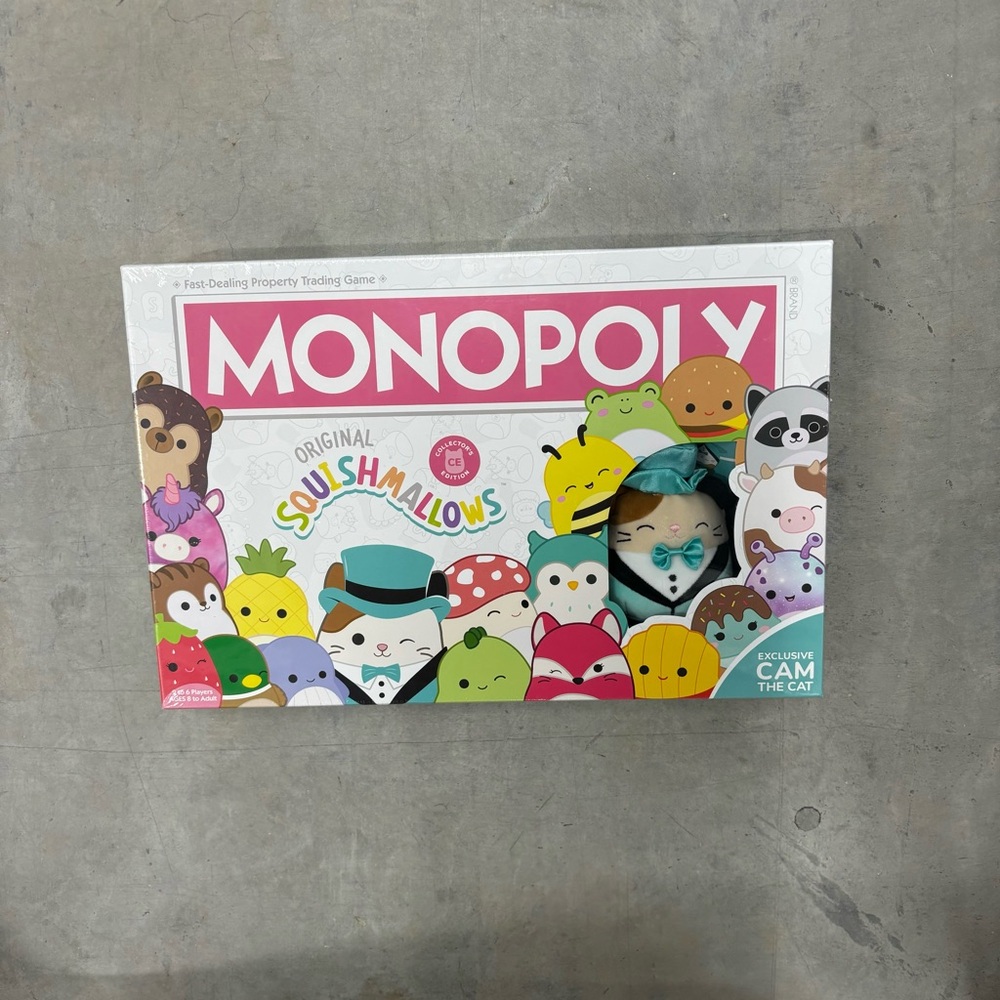 Monopoly Squishmallows‎ Collector’s Edition Board Game Brand New